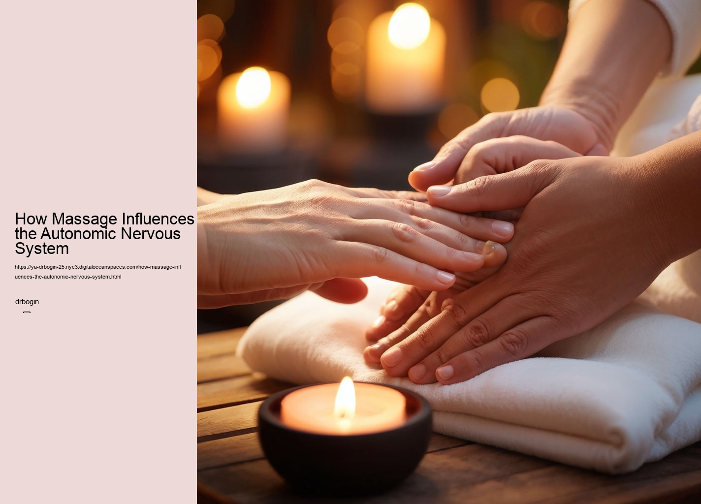 How Massage Influences the Autonomic Nervous System